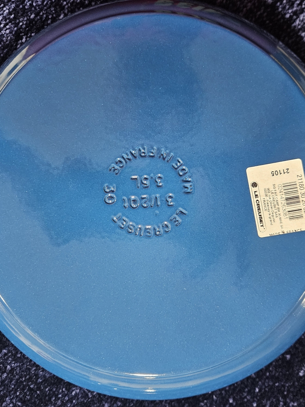 3.5qt Le Creuset Marseille Enameled Cast Iron Braiser - Picture 14 of 16